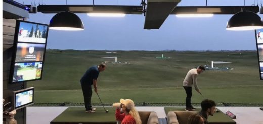 캘거리 한겨울 야외 골프 LAUNCHPAD