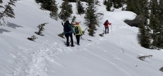 레이크 루이즈 겨울 트레킹