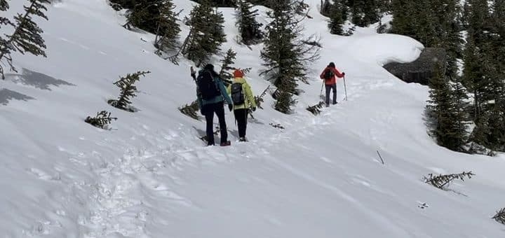 레이크 루이즈 겨울 트레킹